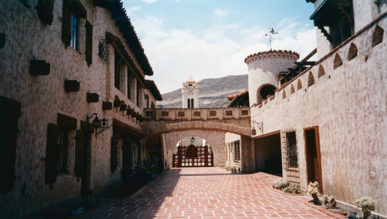 AandM in Death Valley Scottys Castle 2001 2